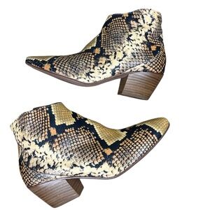 Homers Artisan Isabell Boot Snake Print Leather Size 38